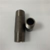 Black Seamless Steel Pipe Nipple — NPT Threaded ASTM A106 Factory Direct