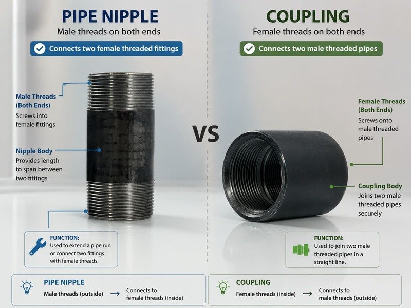 pipe nipple vs coupling