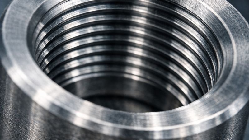 female thread detail of stainless steel pipe coupling