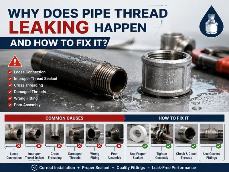 pipe thread leaking