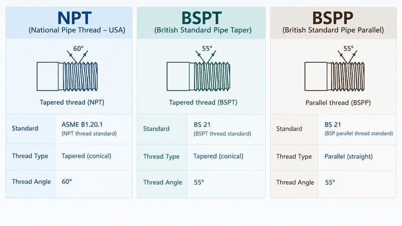 npt vs bspt vs bspp