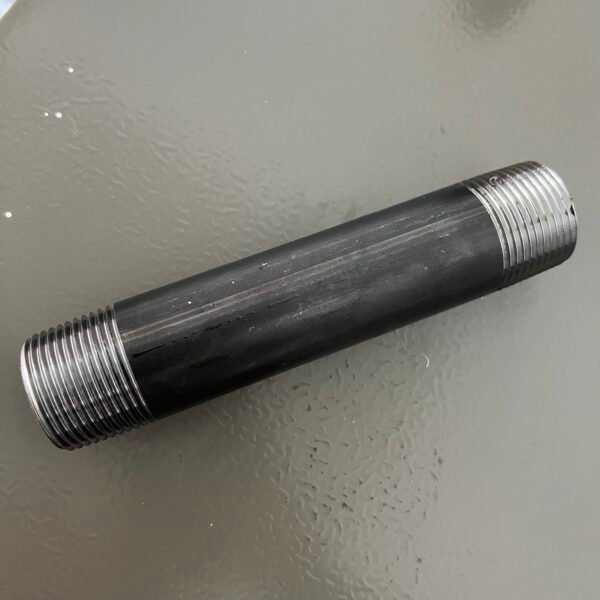 Long Black Steel Nipple – Custom Lengths Available
