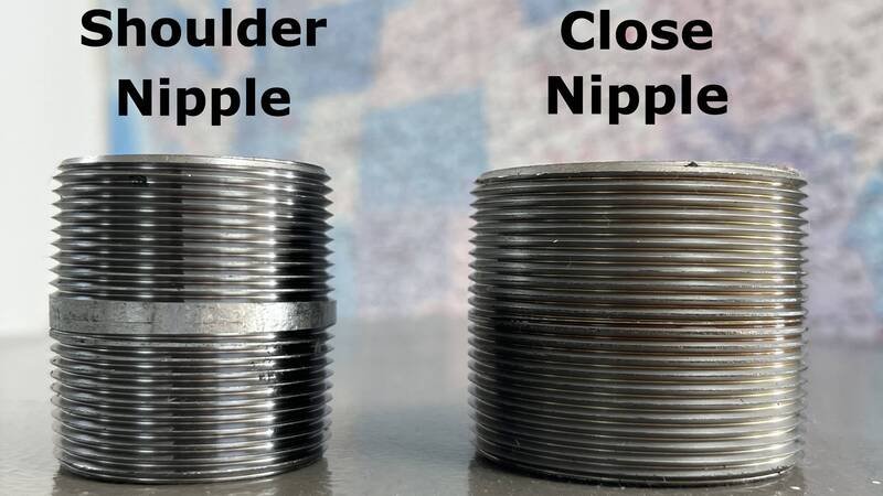 shoulder nipple vs close pipe nipple
