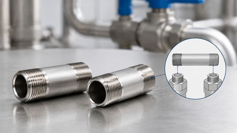 stainless steel pipe nipple