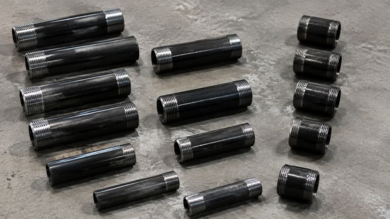 black pipe nipples