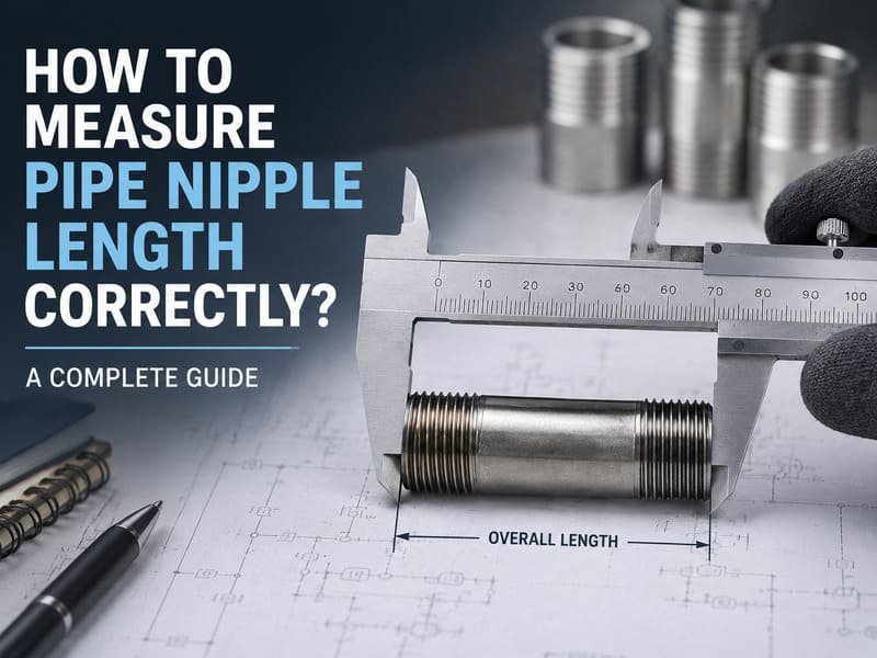how to measure pipe nipple length
