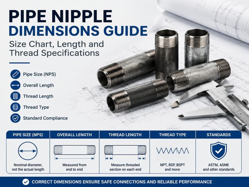 pipe nipple dimensions