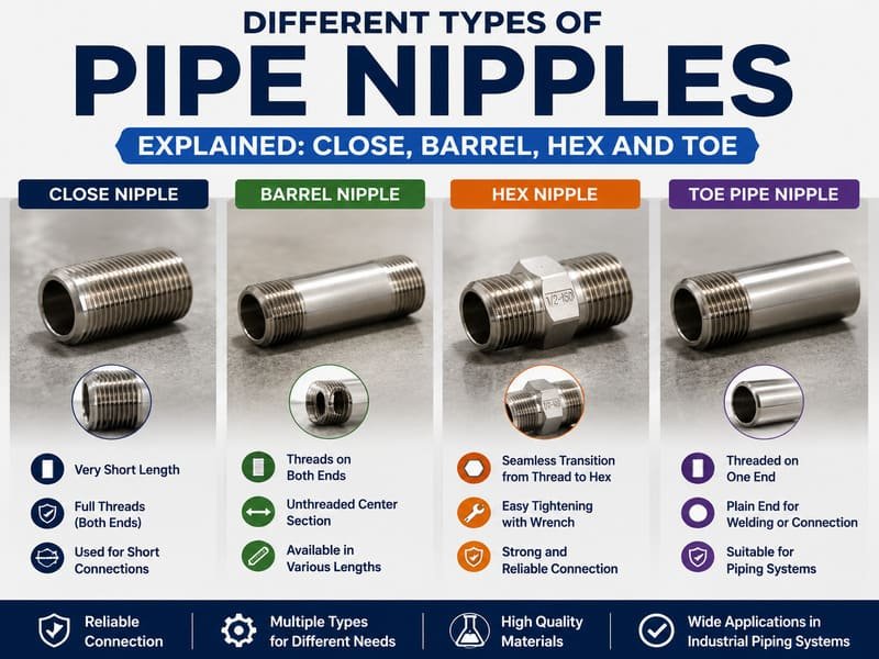 types of pipe nipples