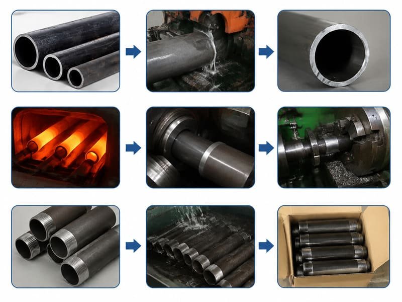 how pipe nipples are made