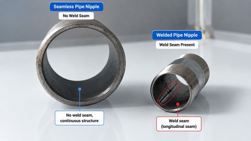 seamless vs welded pipe nipple