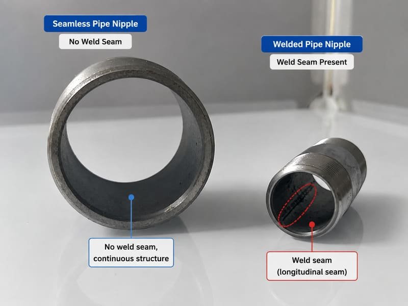 seamless vs welded pipe nipple